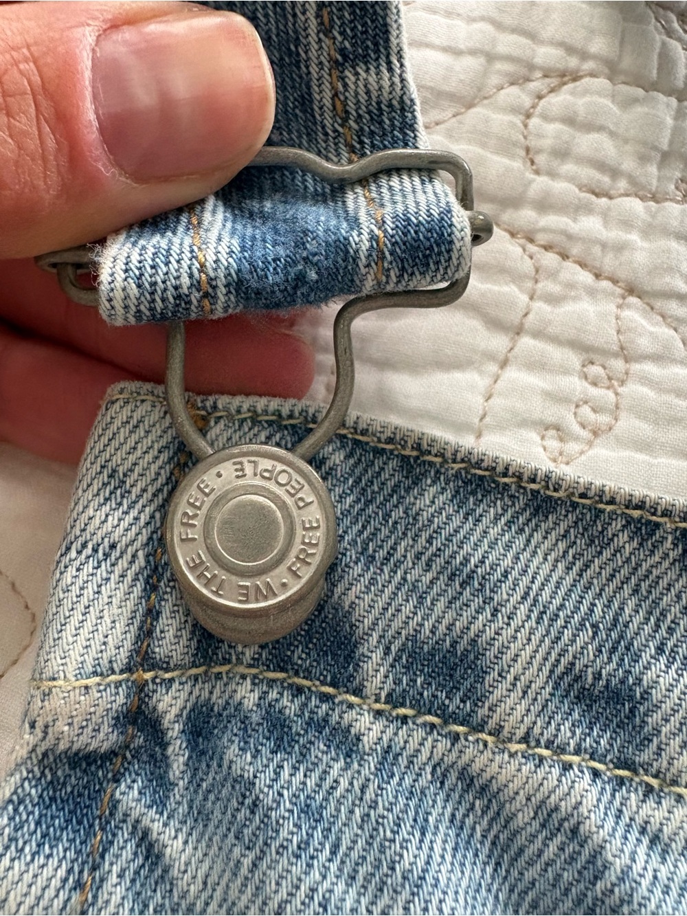 Ziggy Light Wash Denim Shortalls - Picture 4 of 7